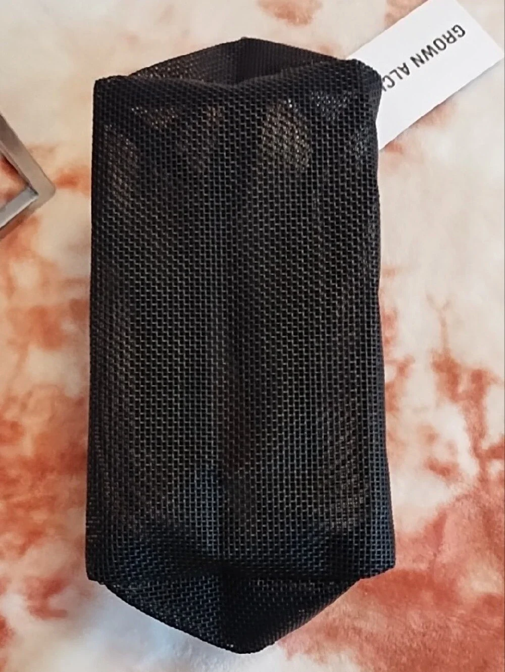 Grown Alchemist Black Mesh Toiletry Bag-NWT